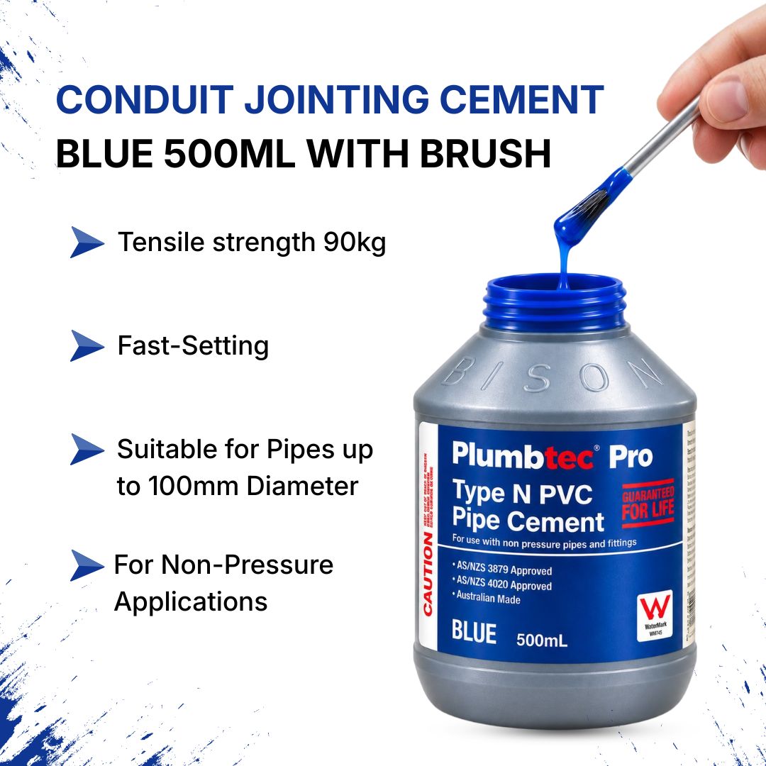 Conduit Jointing Cement Blue 500ml with Brush