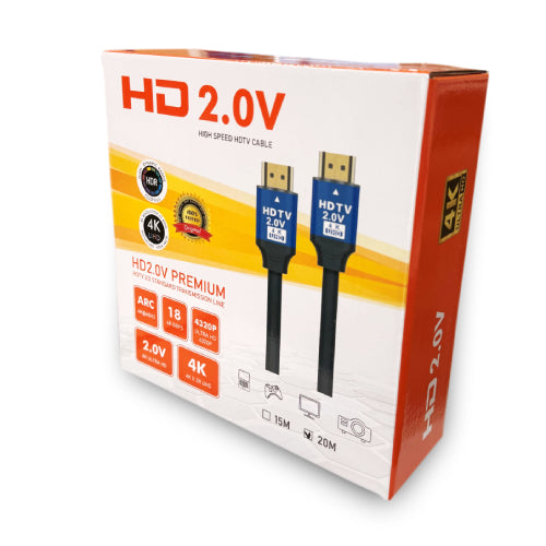 HDMI 4K 20 Meter Cable BLACK 2.0V