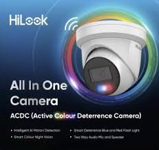 HiLook 3 x 6MP IntelliSense AI + 1 HiLook ACDC Camera Kit with 4Channel NVR +2TB HDD