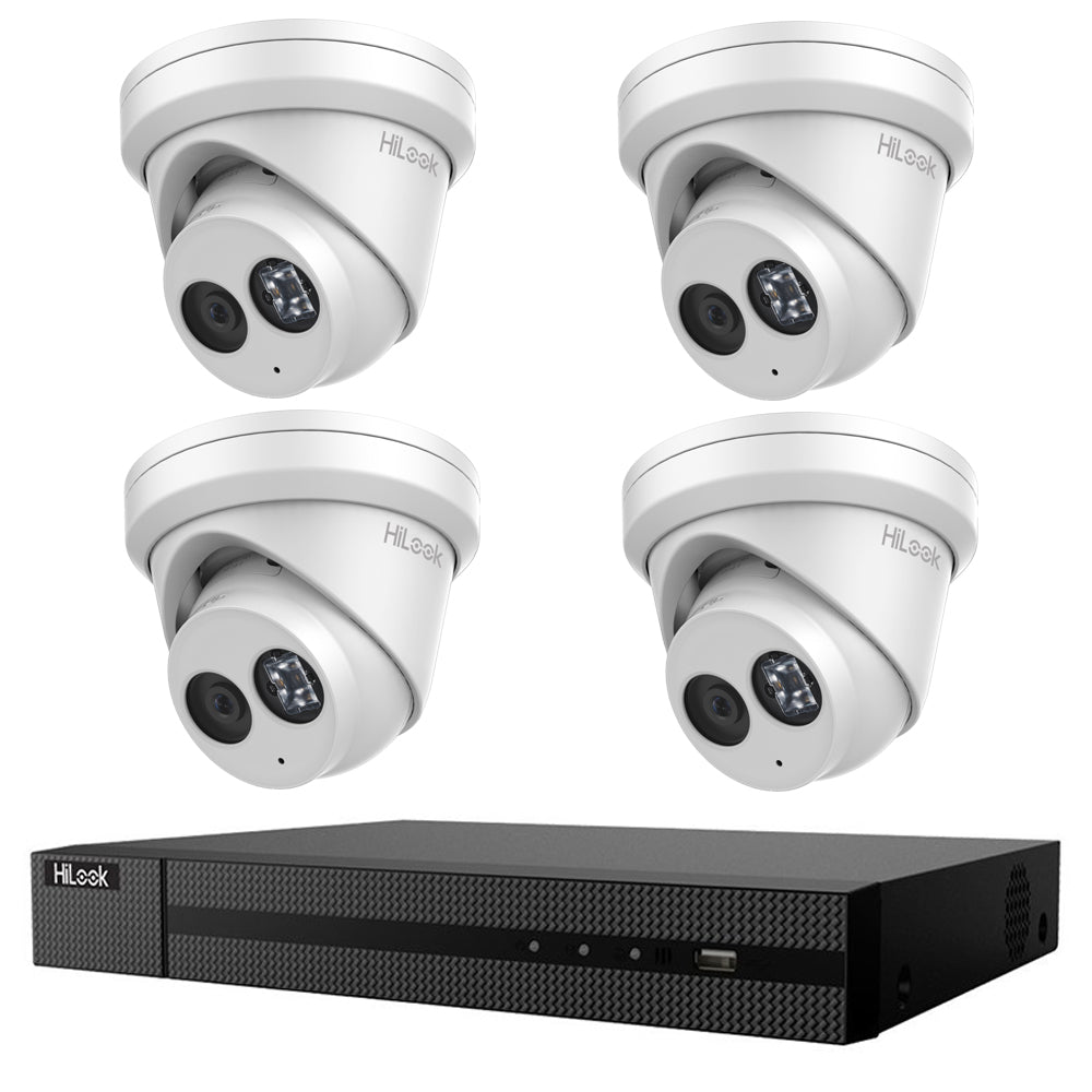 HiLook 6MP IntelliSense AI 4 Camera Kit with 4Channel NVR +2TB HDD