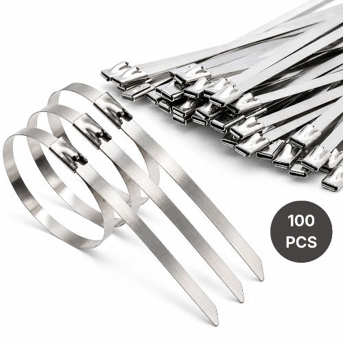 Stainless Steel Cable Tie 7.9MM * 300MM | 316 Grade | 100 PCS