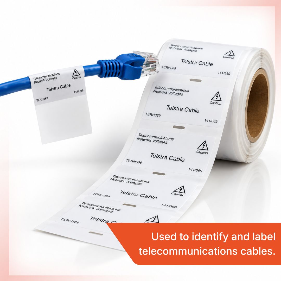 Telstra Lead In Label, Pack of 100