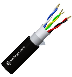 Garland Multi-Conductor 14/0.20 mm 6 Core Black Jelly Filled Poly/Poly 100m-MC146JFPP100