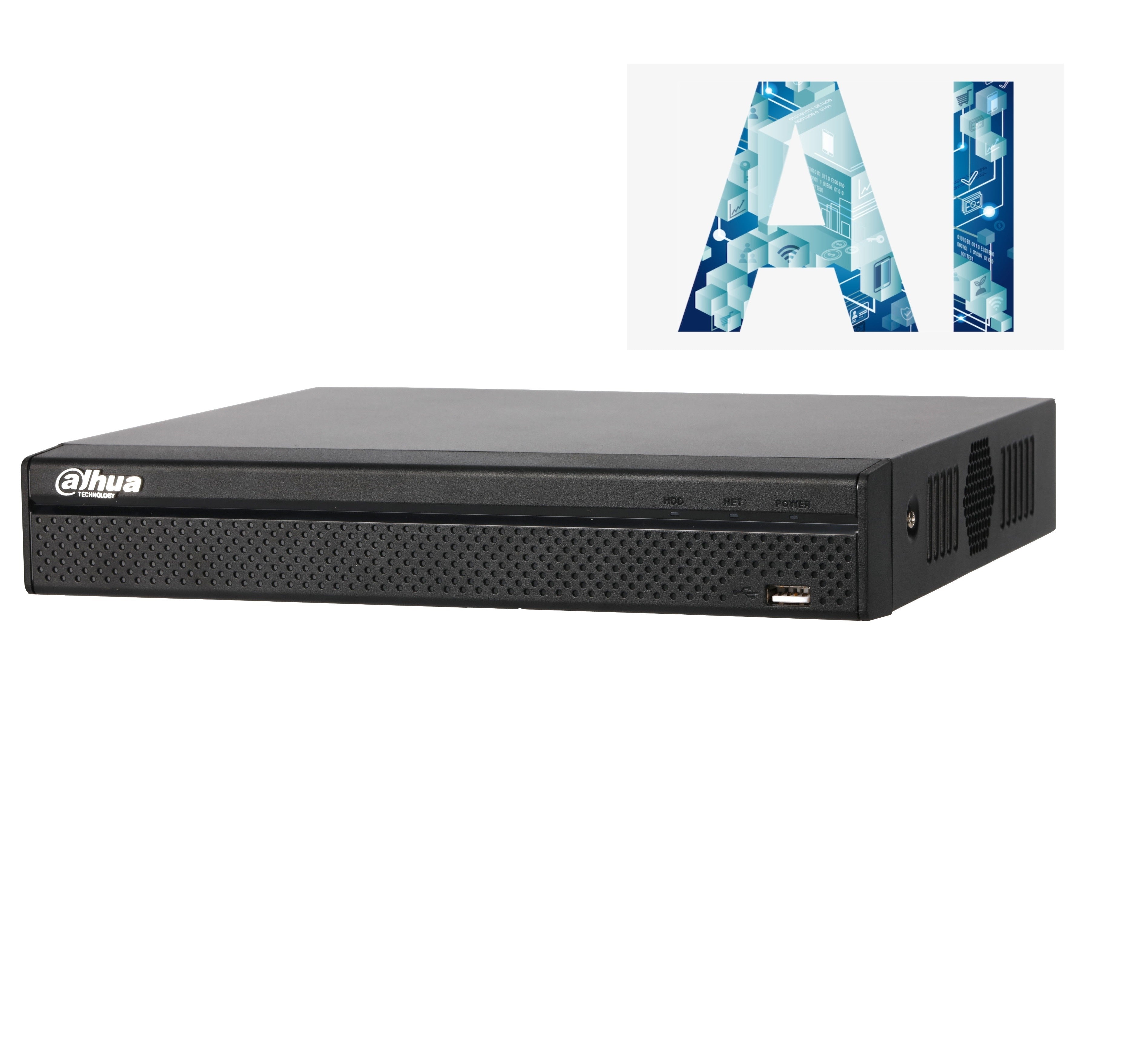 DHI-NVR4216-16P-AI/ANZ-4TB -16 Channel up to 16MP Wizsense Network Video Recorder with 4TB Hard Drive Fitted