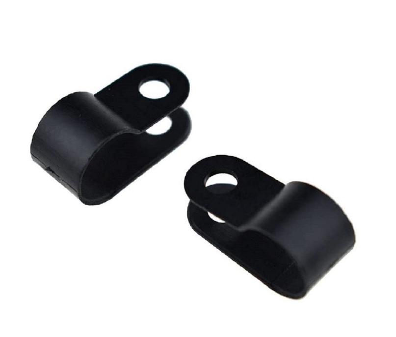 P Type Nylon 8MM Cable Clip Clamp Fix Wiring Fasteners High Quality 100 Pcs