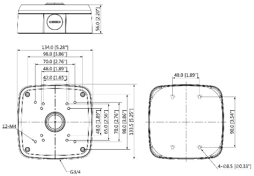 Dahua DH-PFA121 WHITE Water-Proof Junction Box
