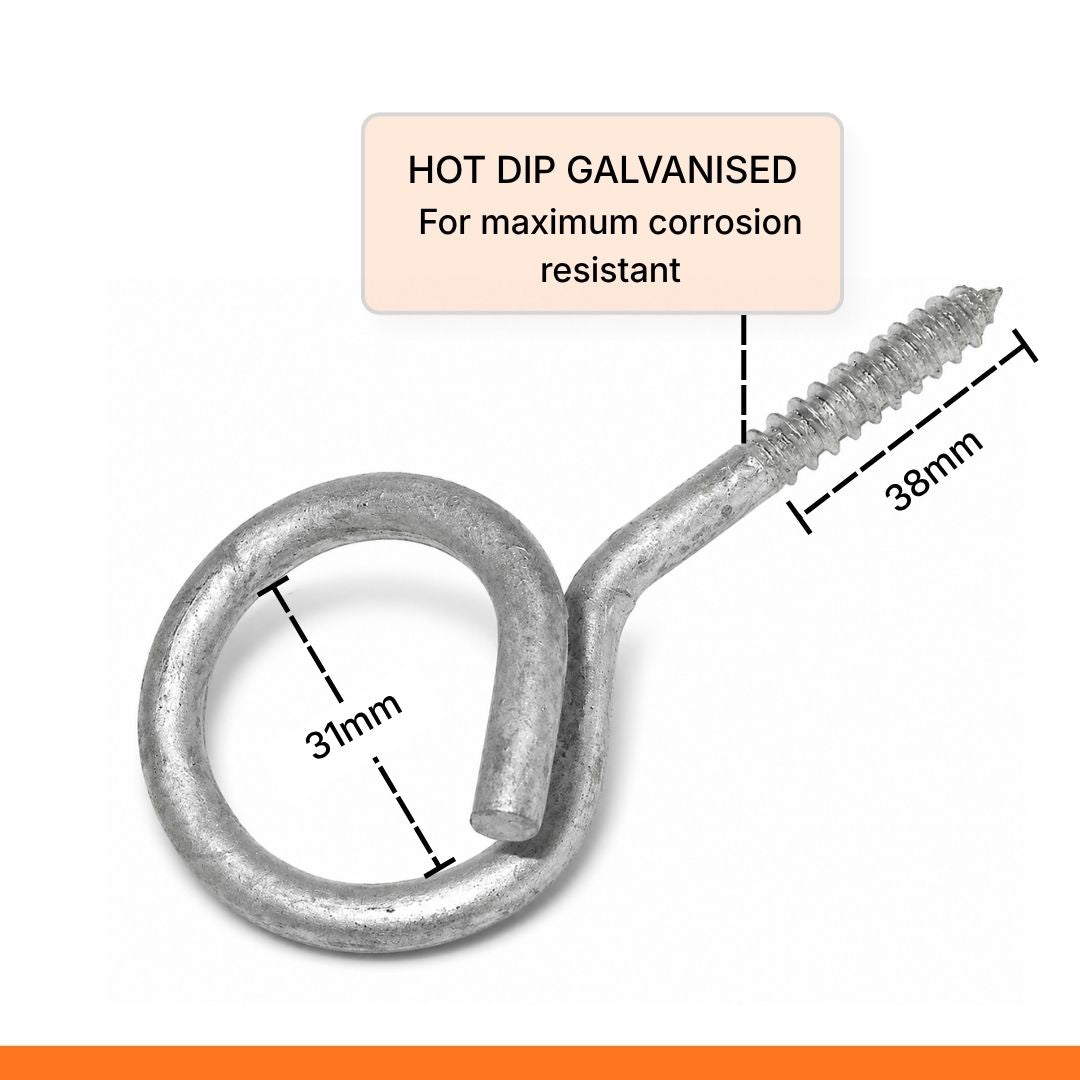 Pig Tail Hook Screw