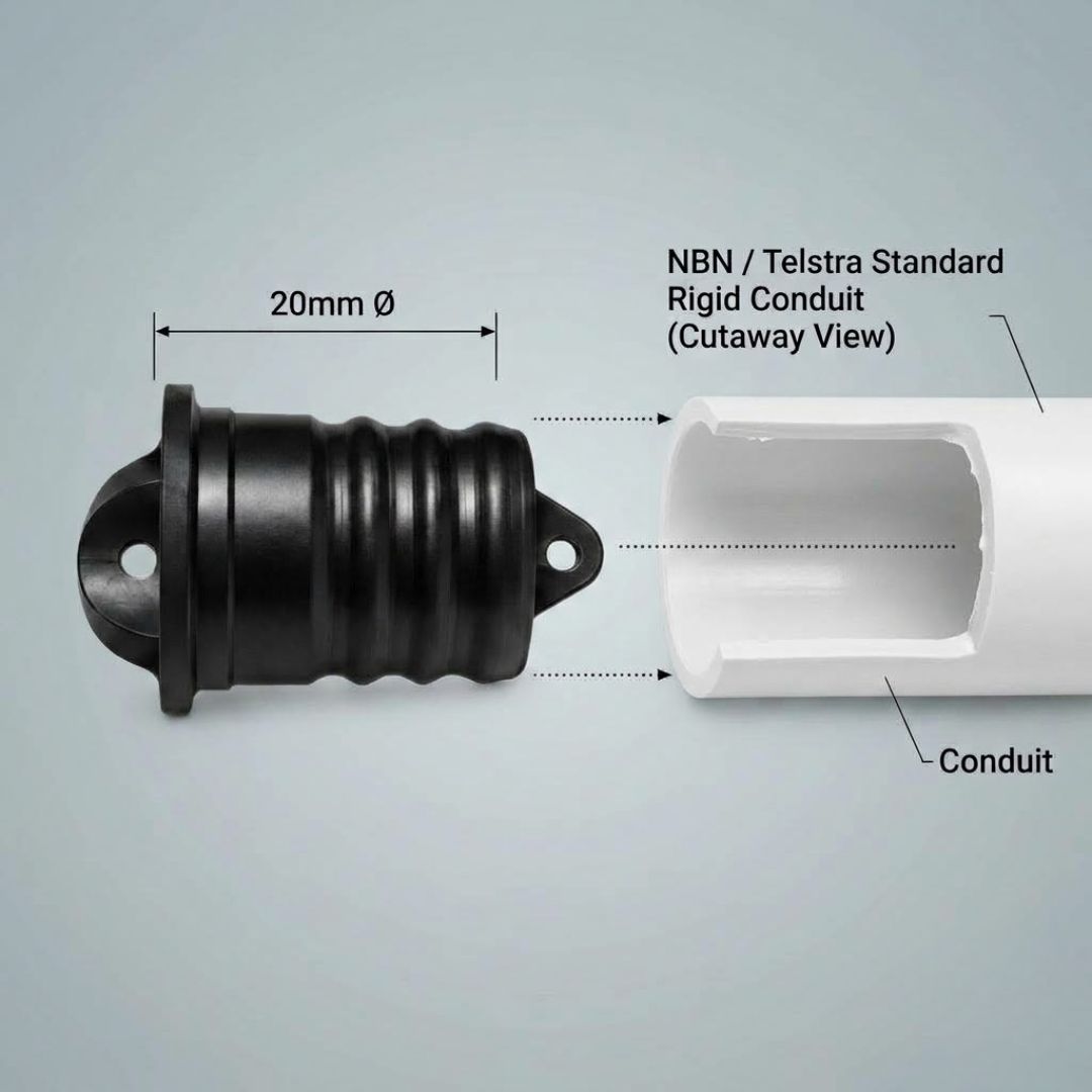 NBN Telstra Conduit Rubber Plug 20mm