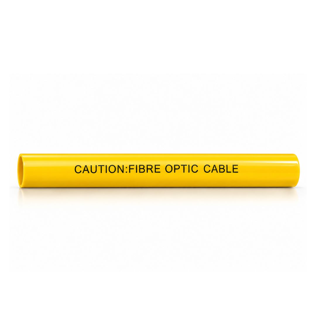 YELLOW SLEEVE CAUTION:FIBRE OPTIC CABLE