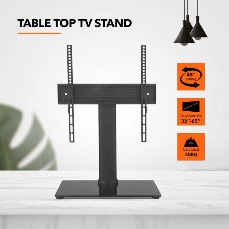 universal table top tv stand swivel 40kg