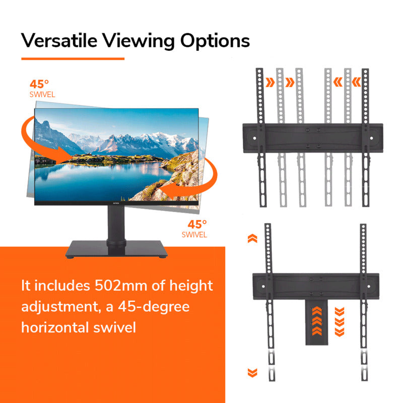 universal tv stand swivel adjustable