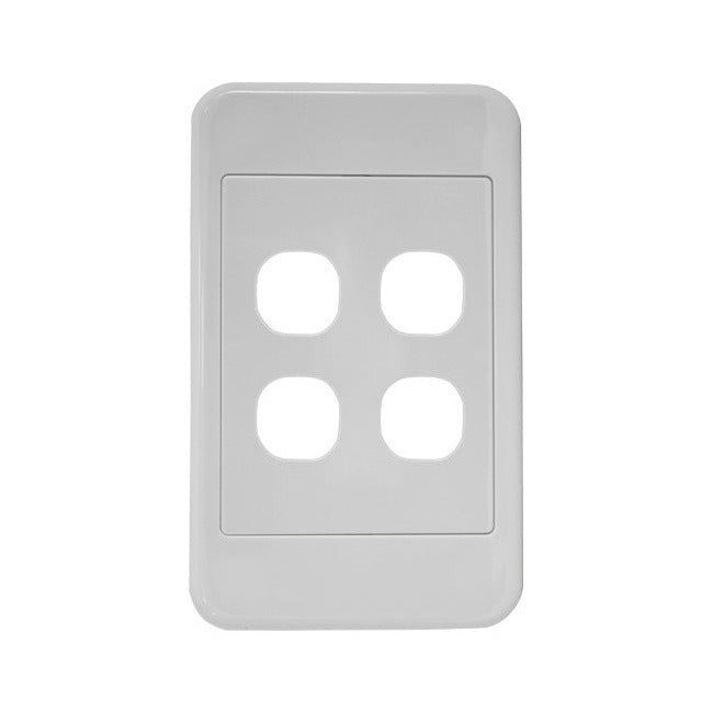 4 gang grid wall plate