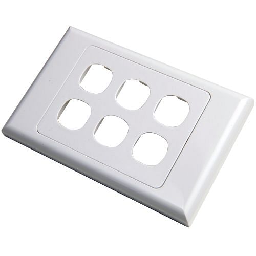 6 gang wall plate