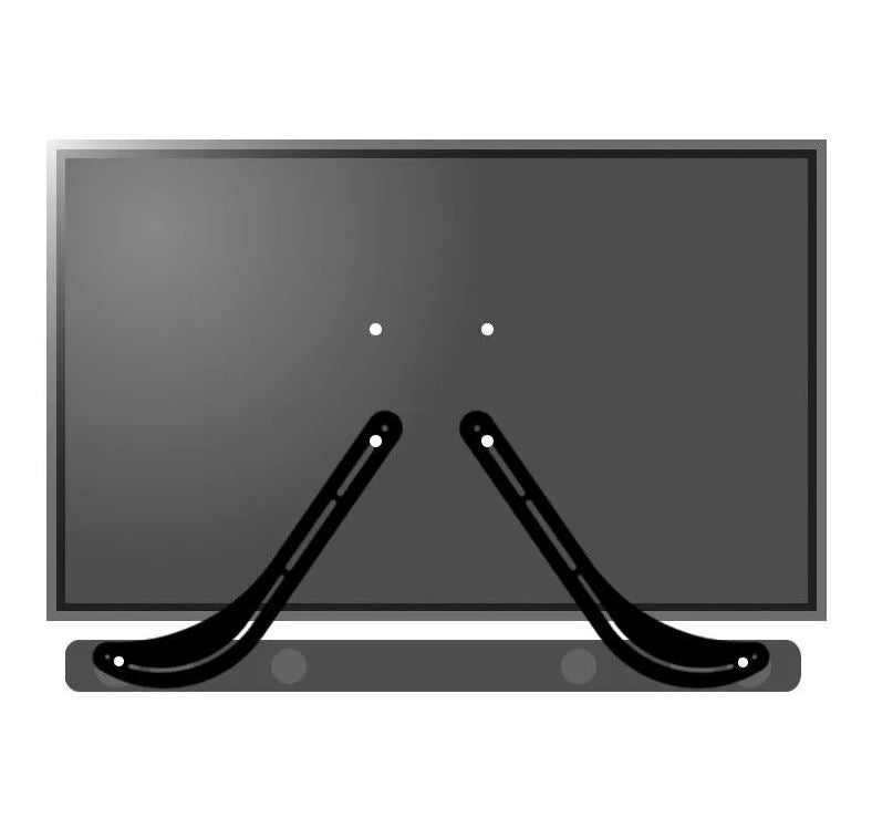 soundbar wall mount bracket for tv speaker