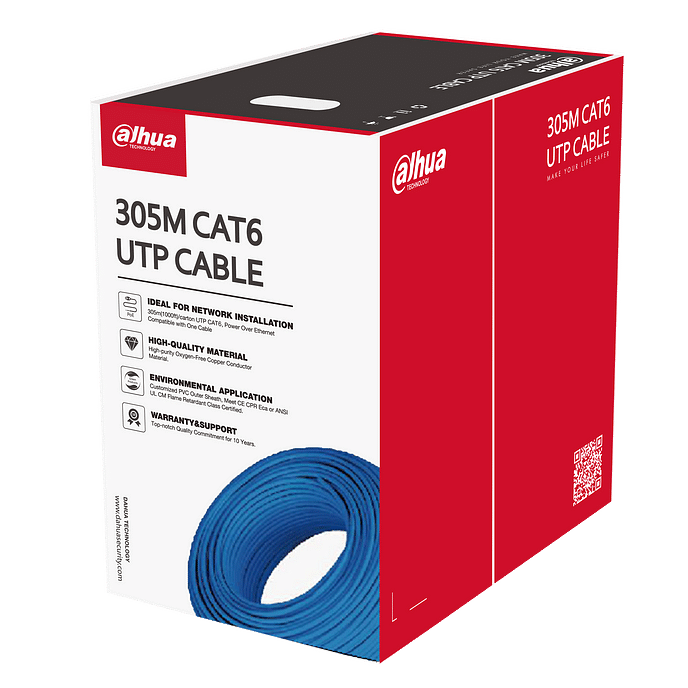dahua cat6 cable roll 305m blue