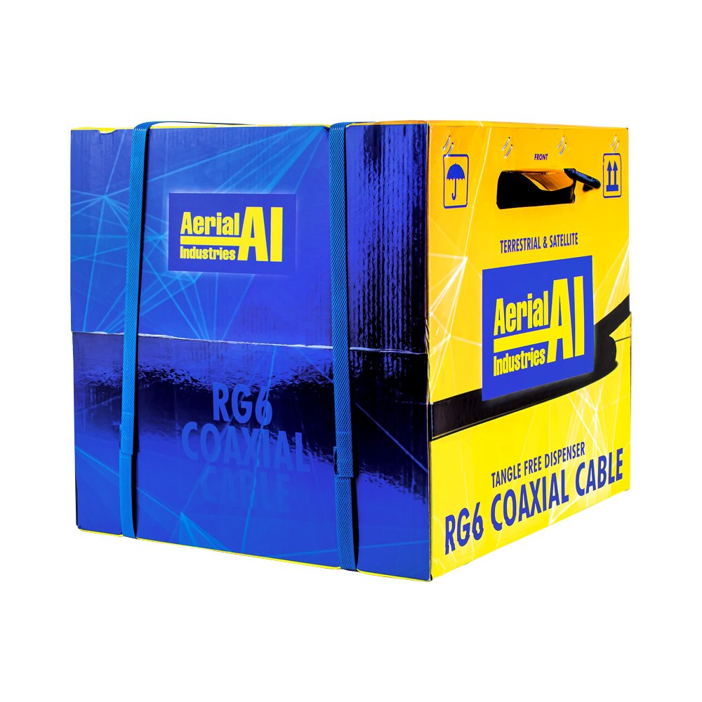 RG6 Coaxial Cable Box 305m Quad Shield | Ripper Online