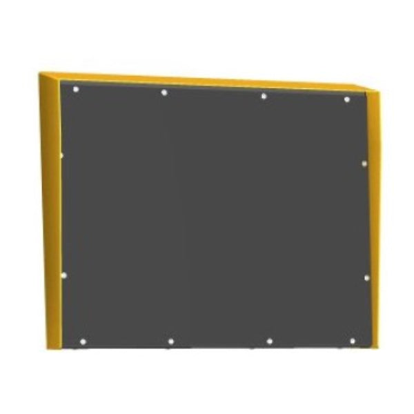 Rain Hood Polyethylene Black Board Mounting Panel (360mm x 430mm