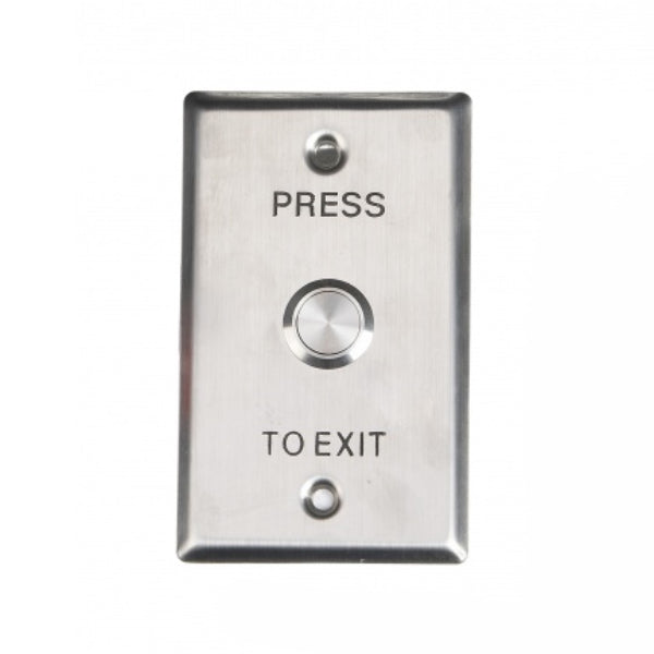 large press to exit flush button steel plate
