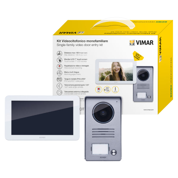 Elvox K40915 7" Video Wired  Intercom Kit (Monitor + Door Station)
