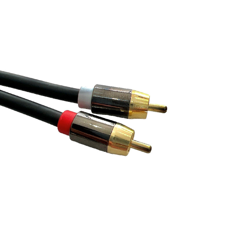 5m Premium Subwoofer Audio Cable 1 RCA to 2 RCA