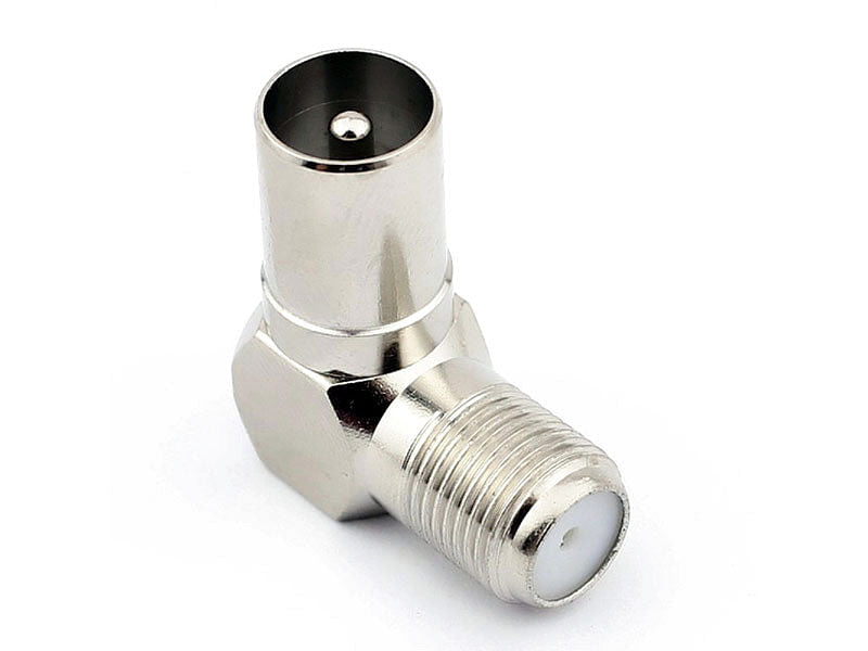 Coax Cable Right Angle Coax Quick TV Connector, 5-Pack F Type Male To Female Type F Plug Adapter