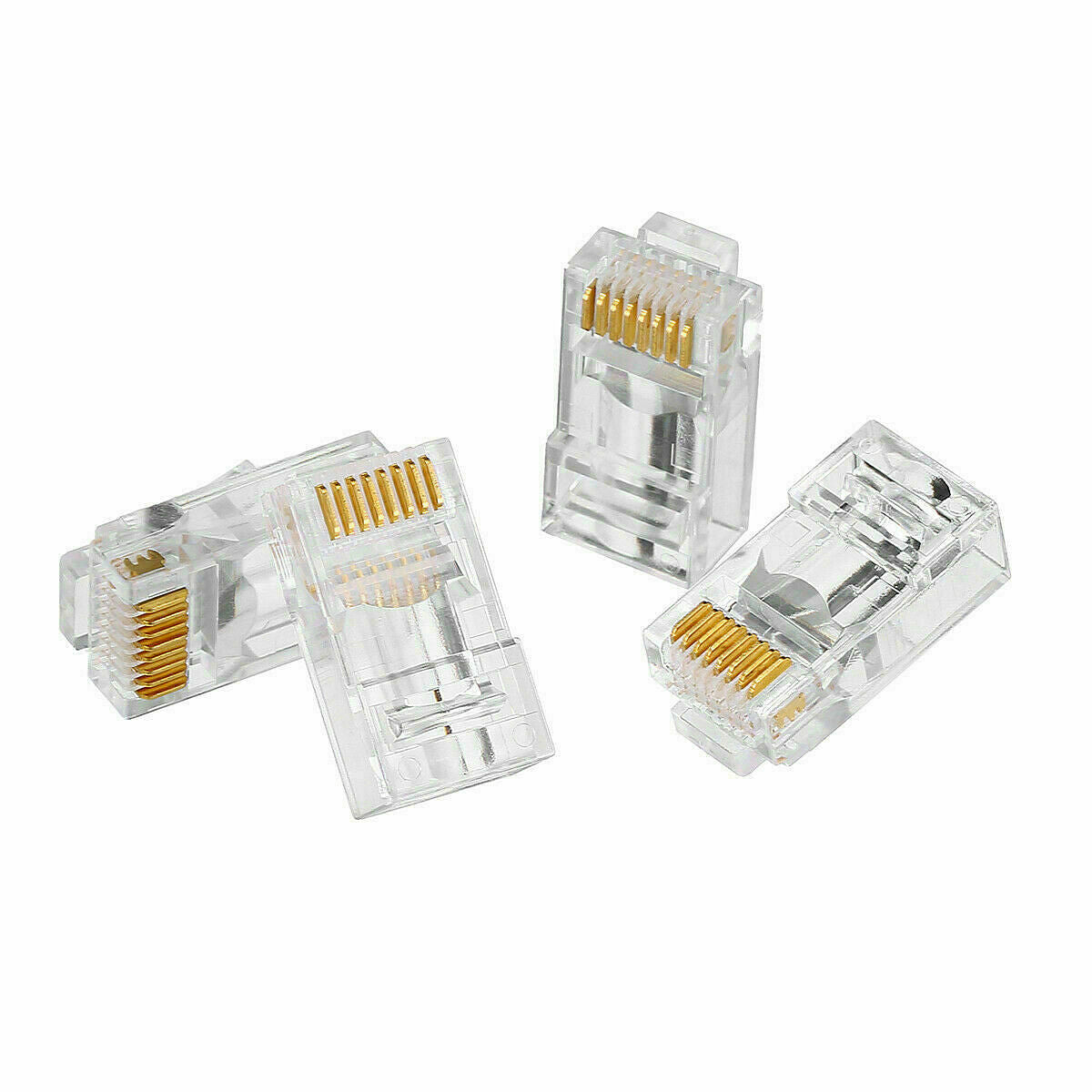 CAT5e RJ45 Connector Pass-Through network Cable