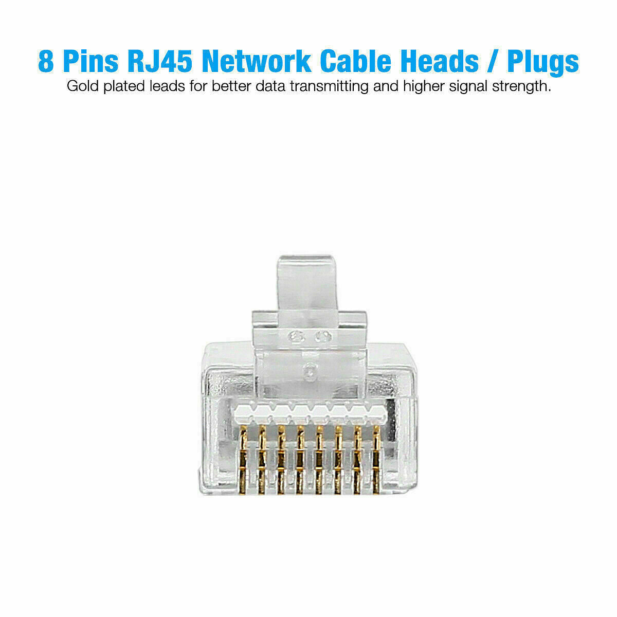 CAT6 RJ45 Connector Pass-Through 8P8C network Cable