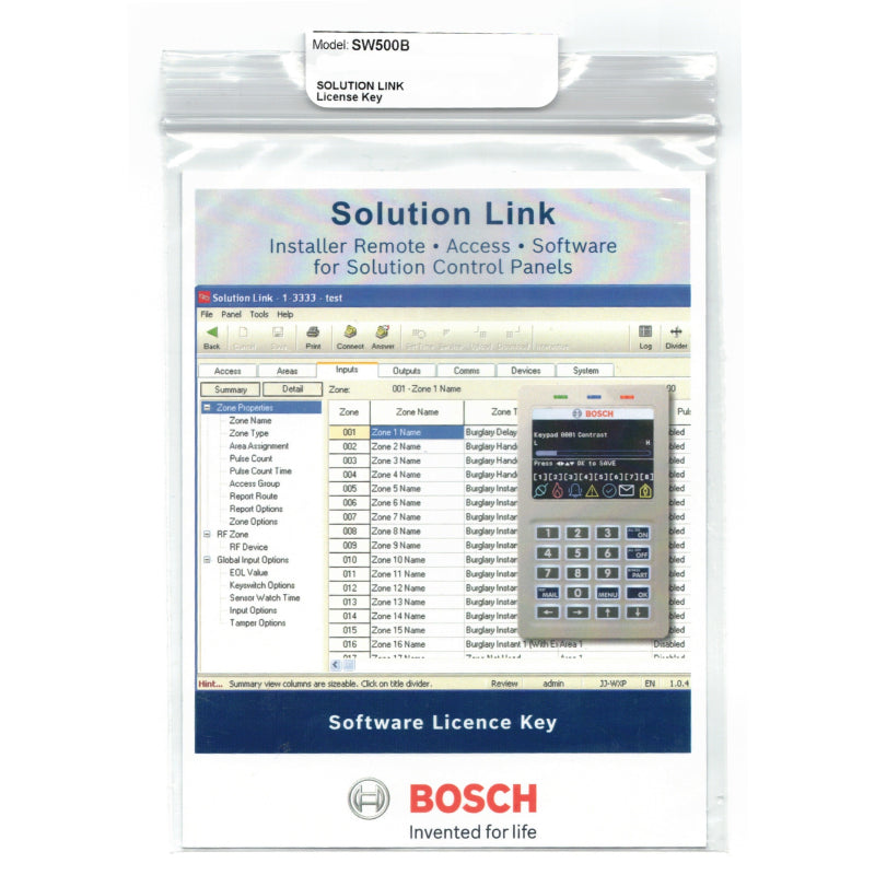 bosch solution link programming software license key